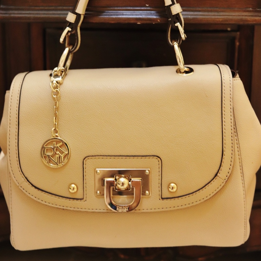 DKNY Leather Top Handle Handbag
